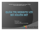 Giáo trình Quản trị website với mã nguồn mở