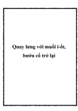 Quay lưng với muối i-ốt, bướu cổ trở lại