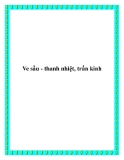 Ve sầu - thanh nhiệt, trấn kinh