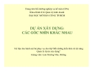 DỰ ÁN XÂY DỰNG:  CÁC GÓC NHÌN KHÁC NHAU