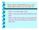 PHÂN TÍCH ẢNH HƯỞNG CỦA LẠM  PHÁT ĐẾN NGÂN LƯU CỦA DỰ ÁN