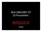 MUA SẮM ĐIỆN TỬ (E-Procurement )