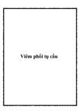 Bệnh học: Viêm phổi tụ cầu