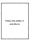 Chứng viêm amiđan và cách điều trị