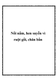 Nổi nấm, hen suyễn vì ruột gối, chăn bẩn