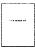 Viêm amidan trẻ