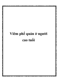 Viêm phế quản ở người cao tuổi