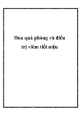 Hoa quả phòng và điều trị viêm tiết niệu