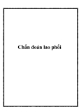 Chẩn đoán bệnh lao phổi