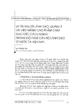 Báo cáo "Uy tín người lãnh đạo, quản lý và việc nâng cao phẩm chất đạo đức cách mạng trong đội ngũ cán bộ lãnh đạo ở nước ta hiện nay " 