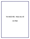 Trà thuốc Bắc - Kiện não, bổ can thận