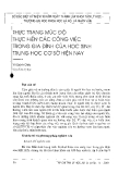 Báo cáo " Thực trạng mức độ thực hiện các công việc trong gia đình của học sinh trung học cơ sở"