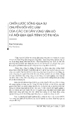 Báo cáo " Chiến lược sống qua sự chuyển đổi việc làm của các cư dân vùng ven đô Hà nội qua quá trình đô thị hoá"