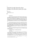 Báo cáo " Một thập kỷ- chặng đường đáng tự hào của thầy và trò khoa tâm lý học trường Đại học Khoa học xã hội và nhân văn"