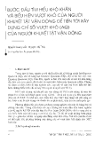 Báo cáo " Bước đầu tìm hiểu khó khăn và biểu hiện vượt khó của người khuyết tật vận động để tiến tới xây dựng chỉ số vượt khó (AQ) của người khuyết tật vận động "