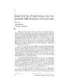 Báo cáo "Phân tích yếu tố giới trong các dự án phát triển ở nông thôn Việt nam "