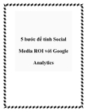 5 bước để tính Social Media ROI với Google Analytics