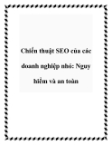 Chiến thuật SEO của các doanh nghiệp nhỏ: Nguy hiểm và an toàn