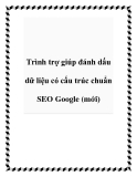 Trình trợ giúp đánh dấu dữ liệu có cấu trúc chuẩn SEO Google (mới)