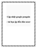 Cập nhật google penguin - tai họa ập đến dân seoer