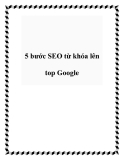 5 bước SEO từ khóa lên top Google