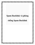 Spam Backlink và phòng chống Spam Backlink