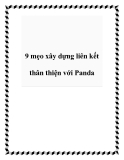 9 mẹo xây dựng liên kết thân thiện với Panda