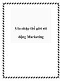 Gia nhập thế giới sôi động Marketing