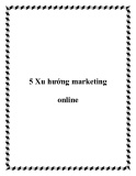 5 Xu hướng marketing online