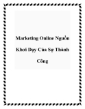 Marketing Online Nguồn Khơi Dạy Của Sự Thành Công