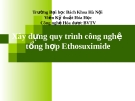 Xây dựng quy trình công nghệ tổng hợp Ethosuximide