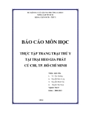 BÁO CÁO MÔN HỌC THỰC TẬP TRANG TRẠI THÚ Y TẠI TRẠI HEO GIA PHÁT CỦ CHI, TP. HỒ CHÍ MINH