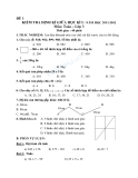 Đề kiểm tra định kỳ giữa học kỳ 1 Toán lớp 3 (2011 - 2012)