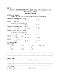 10 Đề kiểm tra định kỳ giữa HK1 Toán 3 (2011 - 2012)