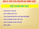 BÀI 6: CẤP CỨU NGƯỜI BỊ ĐiỆN GIẬT