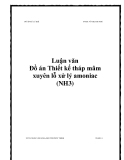 Luận văn Đồ án Thiết kế tháp mâm xuyên lỗ xử lý amoniac (NH3)  