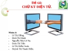 Đề tài: CHỮ KÝ ĐIỆN TỬ
