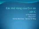Các mở rộng của C++ so với C