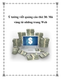 Ý tưởng viết quảng cáo thứ 30: Mỏ vàng từ những trang Web