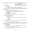 Đề thi học sinh giỏi Sinh 9 cấp huyện năm 2008 - 2009