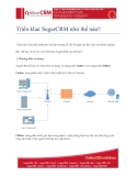 Triển khai SugarCRM như thế nào?