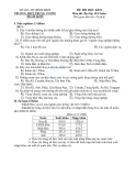 Đề thi học kì 2 môn địa lớp 10 trường THPT Trưng Vương mã đề 03