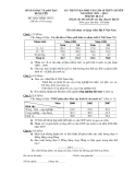 Đề thi tuyển sinh vào lớp 10 môn địa lý 10 trường THPT chuyên Hưng Yên