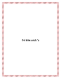 Sở hữu cách 's