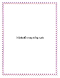 Mệnh đề trong tiếng Anh