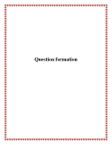 Question formation