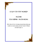 Luận văn: Hạn chế rủi ro tín dụng tại ngân hàng thương mại cổ phần các doanh nghiệp ngoài quốc doanh (VPBank) chi nhánh Nghệ An