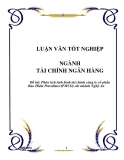 Luận văn: Phân tích tình hình tài chính công ty cổ phần Bảo Hiểm Petrolimex(PJICO) chi nhánh Nghệ An