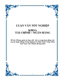 Luận văn: Phòng ngừa và hạn chế rủi ro trong hoạt động cho vay tại Ngân Hàng Nông Nghiệp Và Phát Triển Nông Thôn Việt Nam- Chi Nhánh Hoằng Hóa