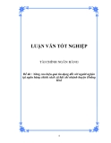 Luận văn: Nâng cao hiệu quả tín dụng đối với người nghèo tại ngân hàng chính sách xã hội chi nhánh huyện Hoằng Hoá